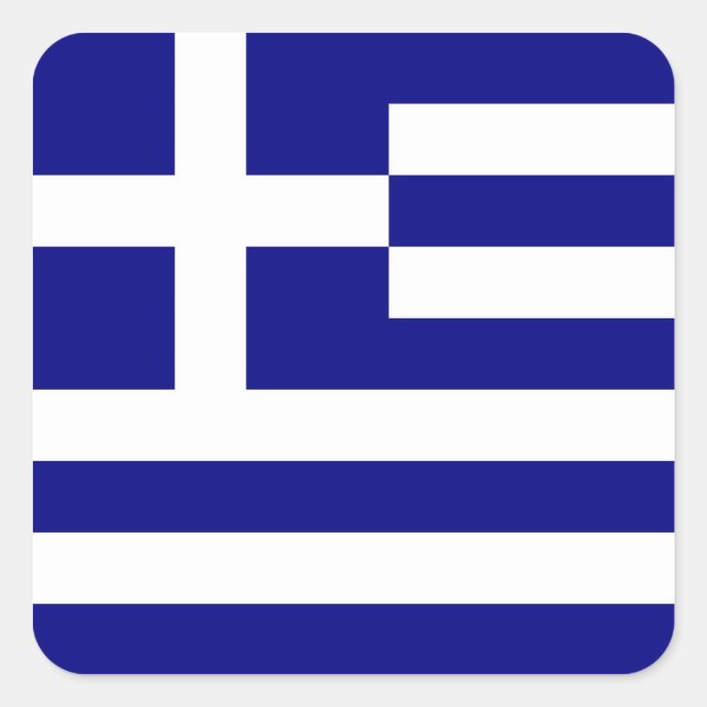 GREECE SQUARE STICKER (Front)