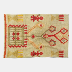 greece traditional ethnic motif greek symbol tea towel