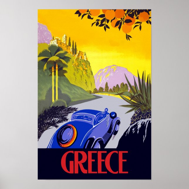 Greece travel poster (Front)