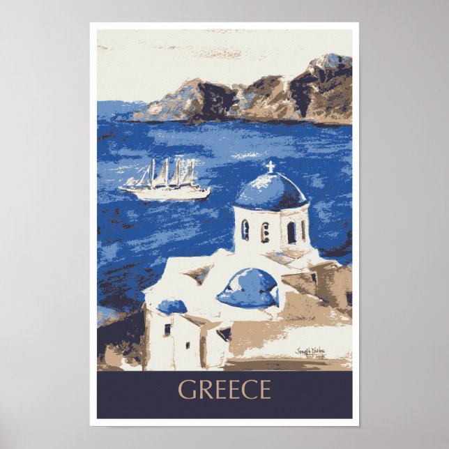 Greece Travel Poster (Front)