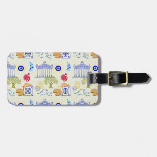 Greece Vacation Minimalism Luggage Tag