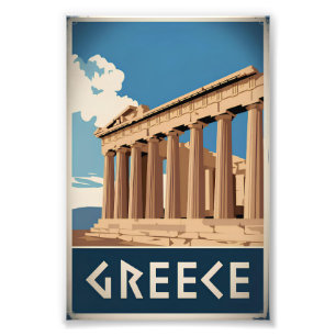 Greece vintage photo print