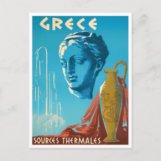 Greece vintage travel Postcard (Front)