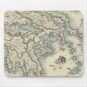 Greece with inset maps of Corfu and Stampalia Mouse Pad