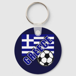 GREECE World Soccer Fan Tshirts Key Ring