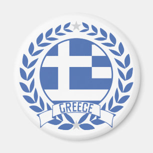 Greece Wreath Magnet