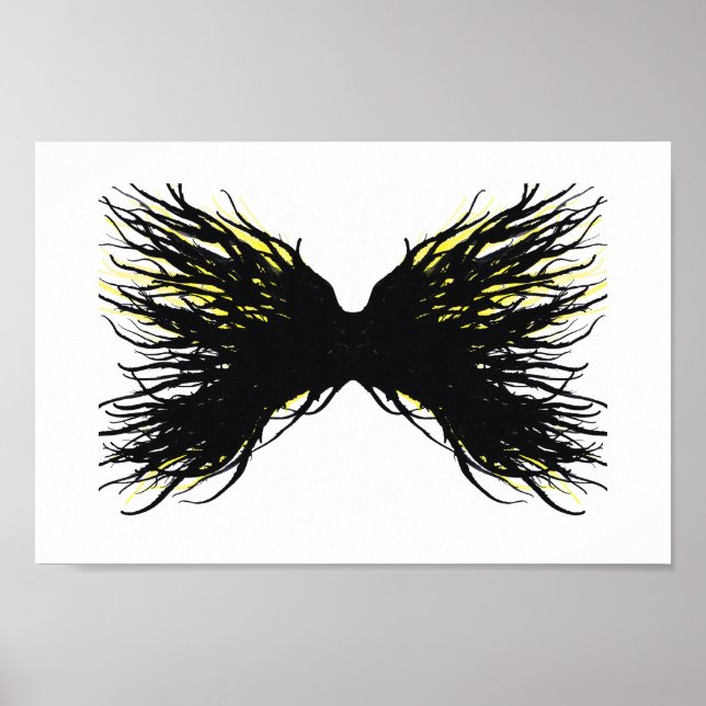 Greed Abstract 7 Deadly Sins Alcohol Ink Art Poster (Front)