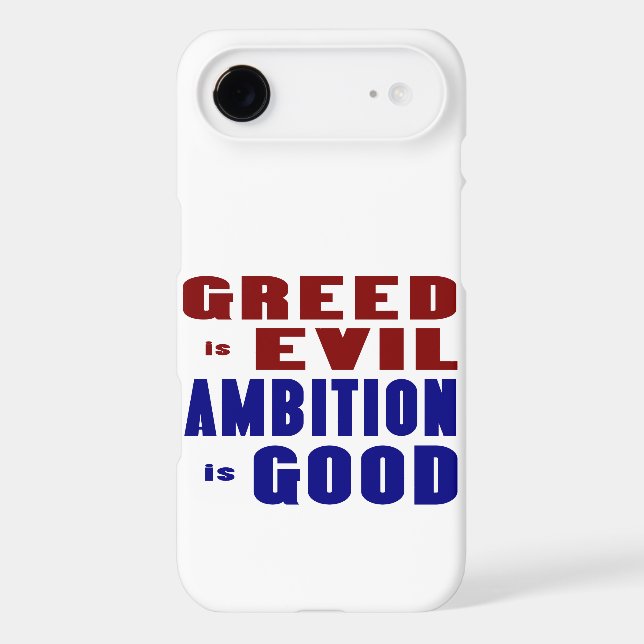 Greed and Ambition Case-Mate iPhone Case (Back)