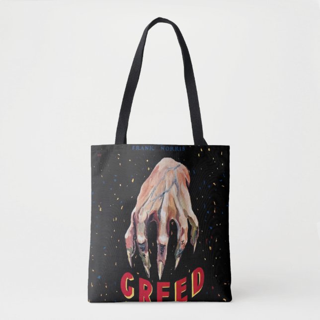 Greed vintage poster tote bag (Front)