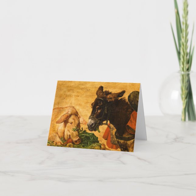 Greedy and Lazy, Moderate and Industrious  Thank You Card (Front)