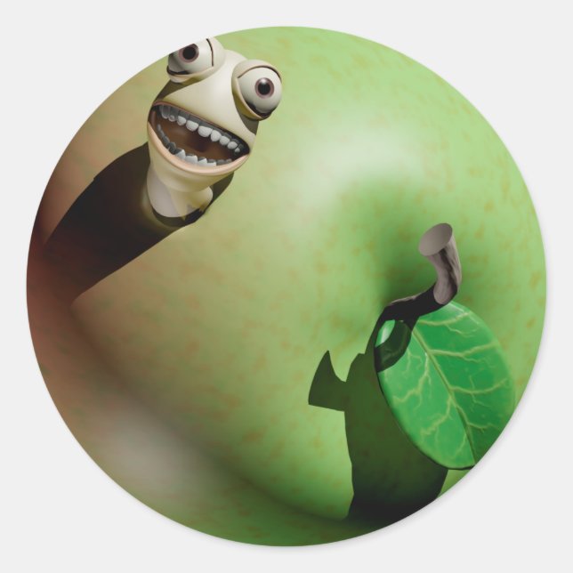 Greedy Grub Classic Round Sticker (Front)