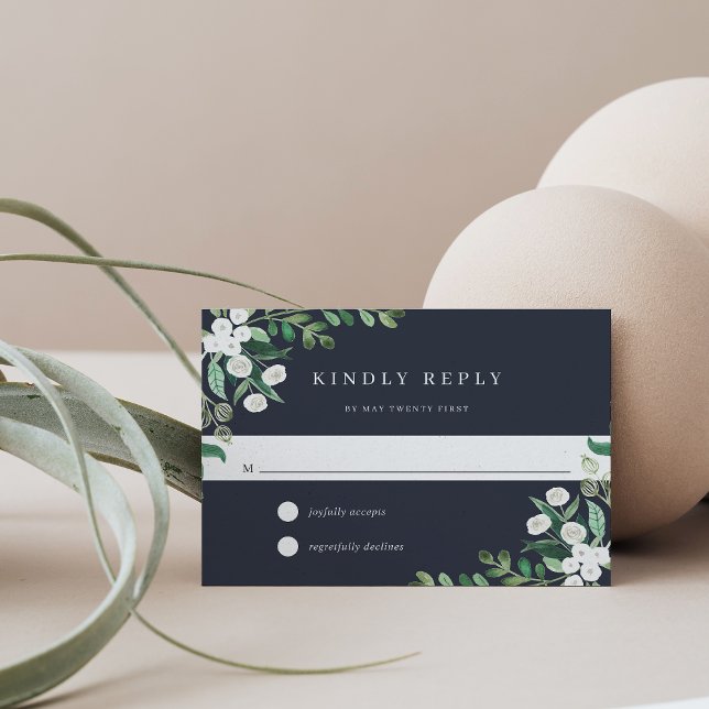 Greeenhouse | Watercolor Botanical RSVP Card (Creator Uploaded)