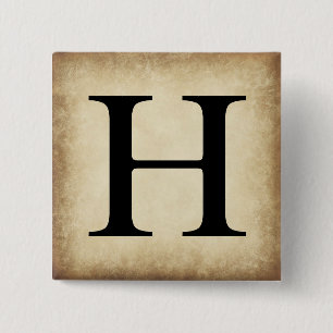 Greek Alphabet Letter Eta 15 Cm Square Badge