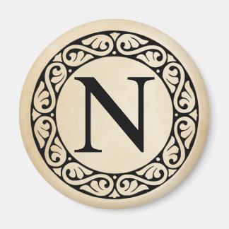 Greek Alphabet Letter Nu Magnet