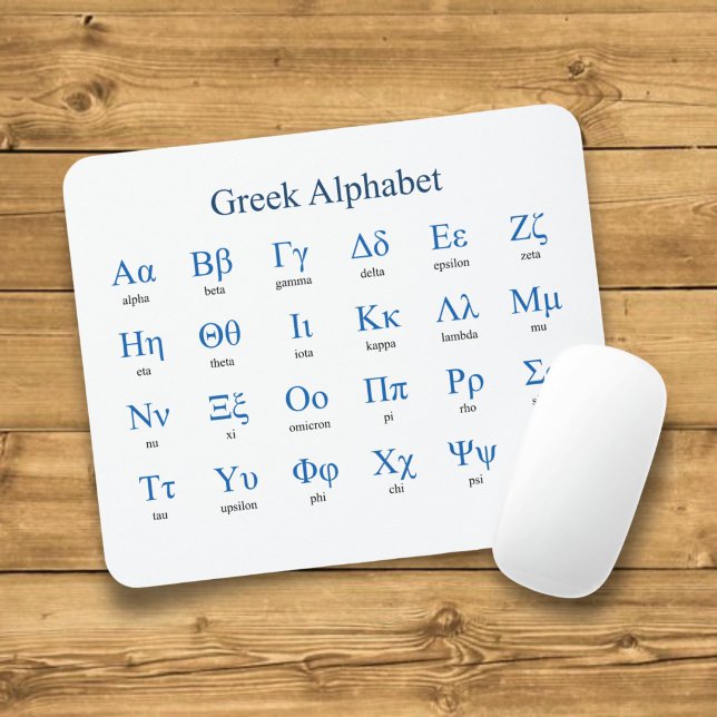 Greek Alphabet Mouse Pad (Creator Uploaded)