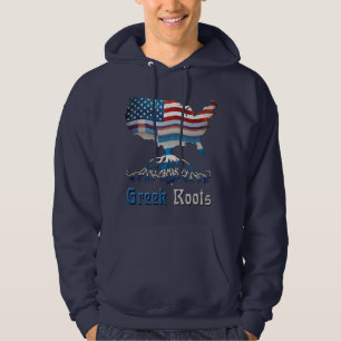 Greek American Ancestry Hoodies
