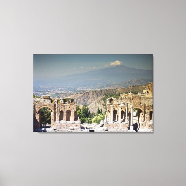 Greek Amphitheatre 2 Canvas Print (Front)