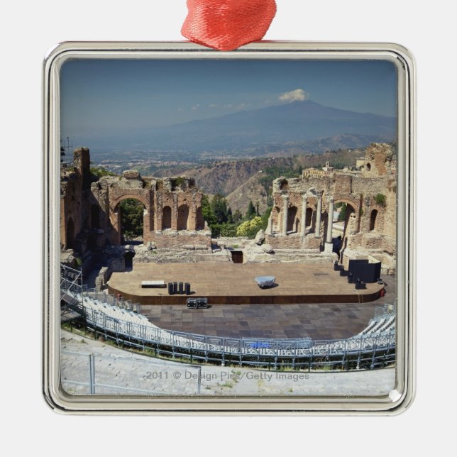 Greek Amphitheatre 3 Metal Tree Decoration (Front)