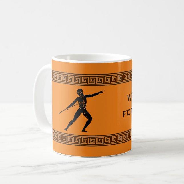 Greek Art - Will Kill for Coffee Mug (Front Left)
