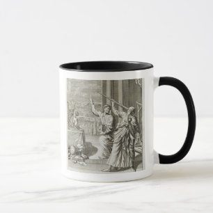 Greek Astronomer Studying the Stars, illustration Mug
