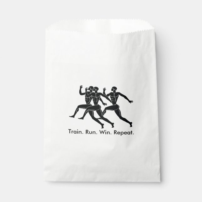 Greek Athlete Sports Running Winning Formula Favour Bags (Front)