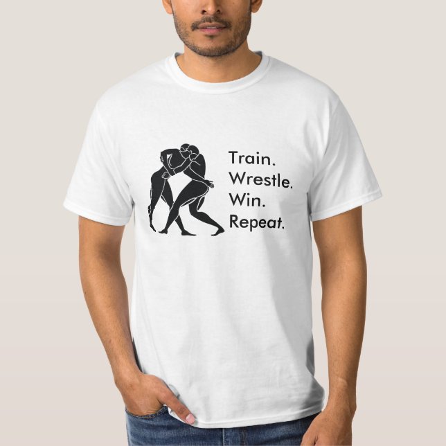 Greek Athlete Sports Wrestling Winning Formula T-Shirt (Front)