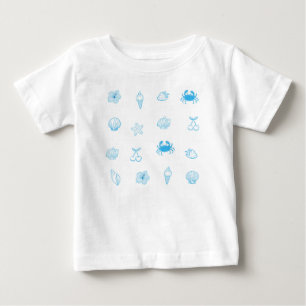 Greek Beach Minimalist Baby T-Shirt