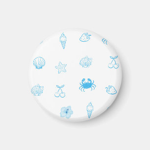 Greek Beach Minimalist Magnet