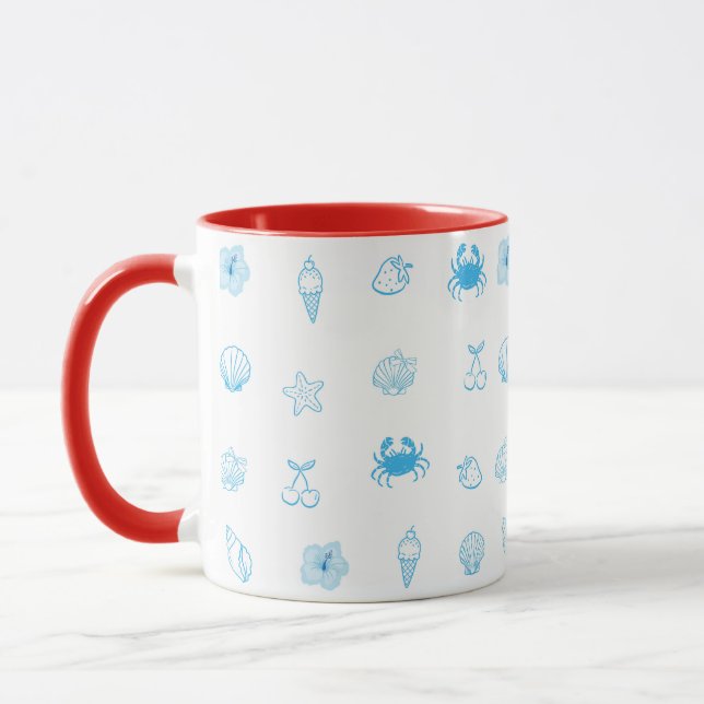  Greek Beach Minimalist Mug (Left)