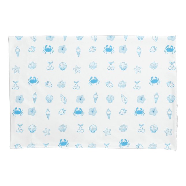 Greek Beach Minimalist Pillowcase (Front)