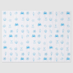 Greek Beach Minimalist Tissue Paper