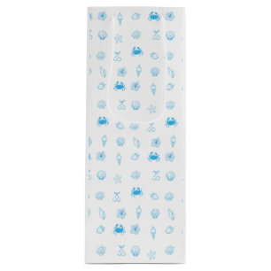  Greek Beach Minimalist Wine Gift Bag