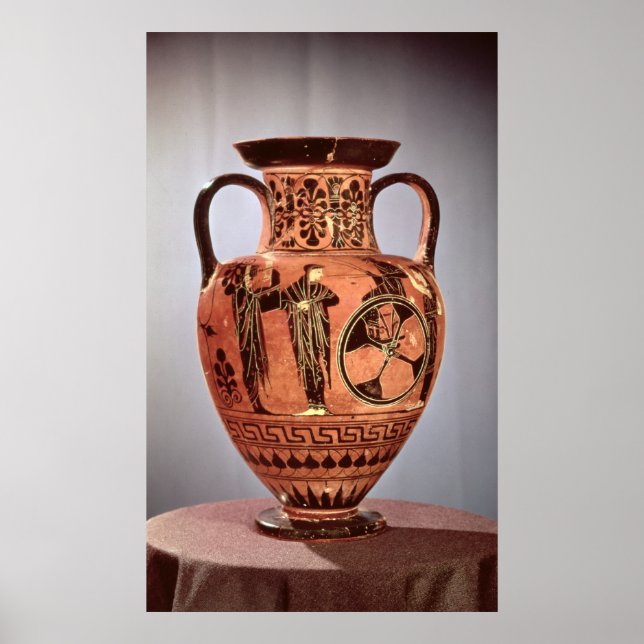 Greek black-figure amphora poster (Front)