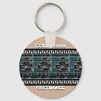 Greek Black Figure Guard Key Ring