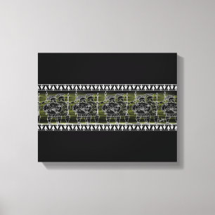 Greek Black Figure Troop Canvas Print