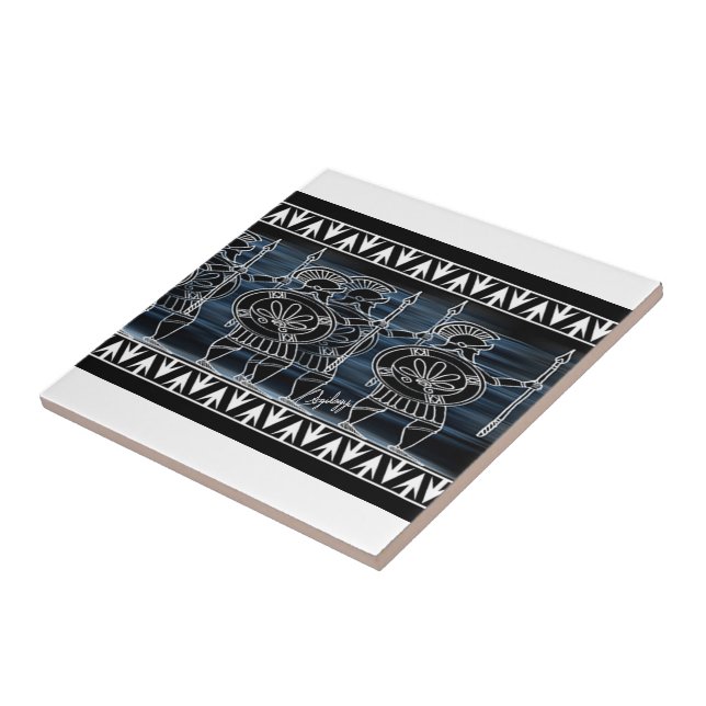 Greek Black Figure Troop Tile (Side)