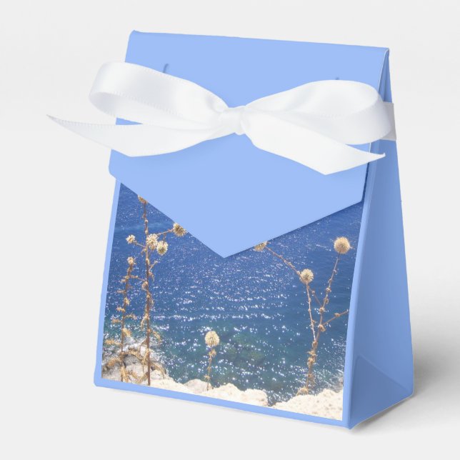 Greek Blue Sea Favor Box (Front Side)