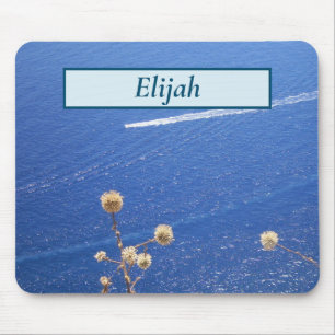 Greek Blue Sea Mouse Pad