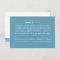 Greek blue tile frame simple destination wedding