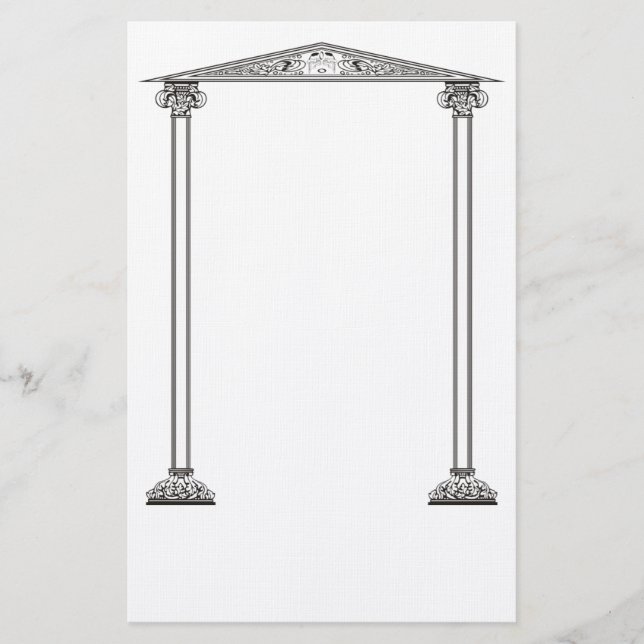 Greek Border Stationery (Front)