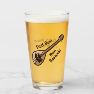 Greek Bouzouki Glass