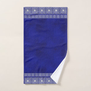Greek Broken Tile Mosaic Art Border Bath Towel Set