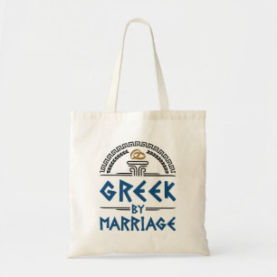 Greek by Marriage Spouse Family Tote Bag