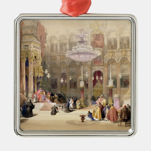 Greek Church of the Holy Sepulchre, Jerusalem, Apr Metal Tree Decoration (Front)