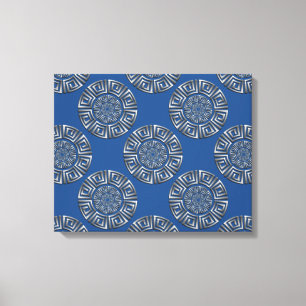 Greek Circle Motif Canvas Print