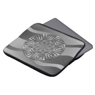 Greek Circle Motif Laptop Sleeve