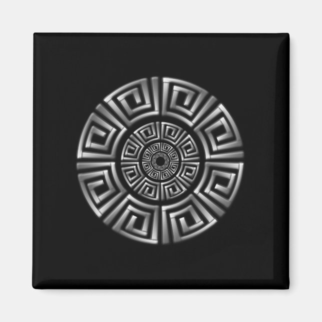 Greek Circle Motif Magnet (Front)