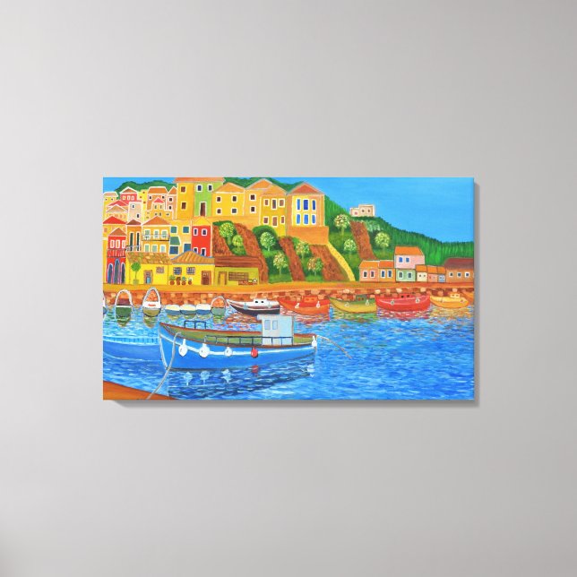 Greek Coast 2 Canvas Print (Front)