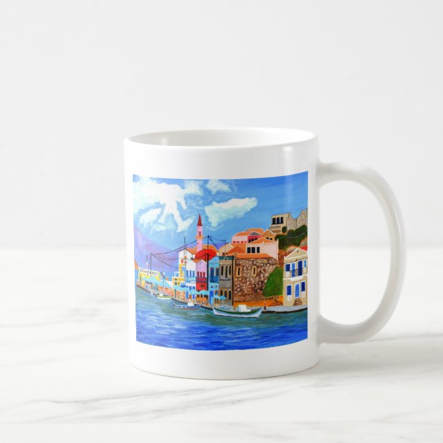 Greek coast coffee mug (Right)