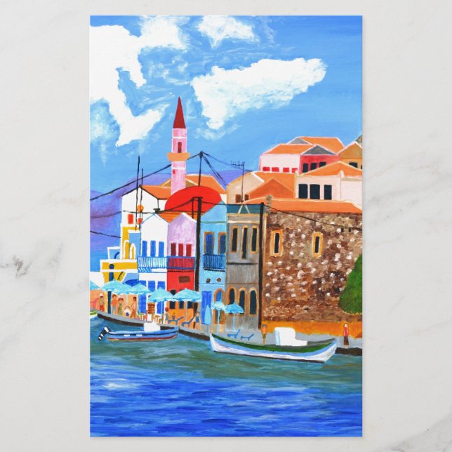 Greek coast stationery (Front)